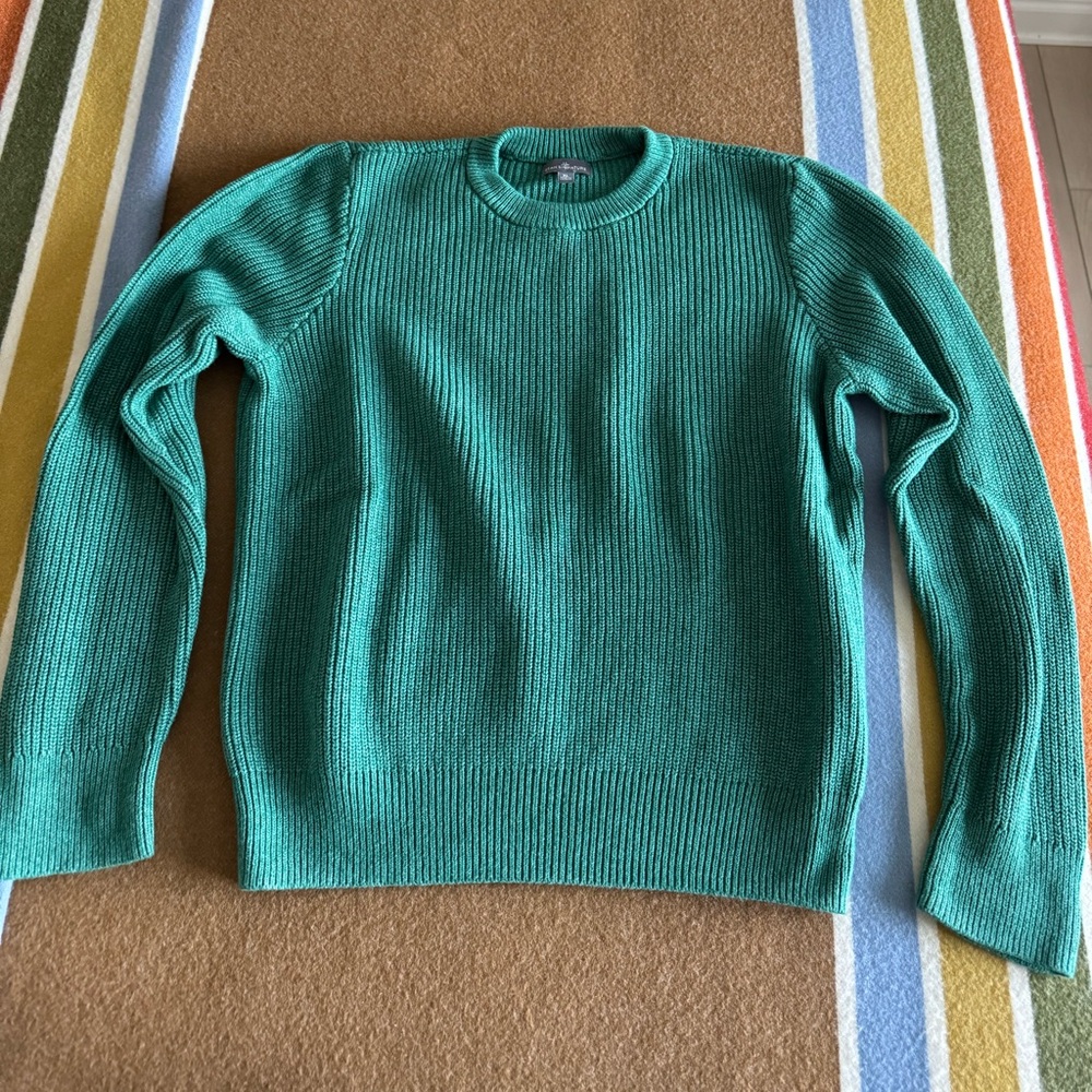 L.L. Bean Signature Green Crewneck Sweater